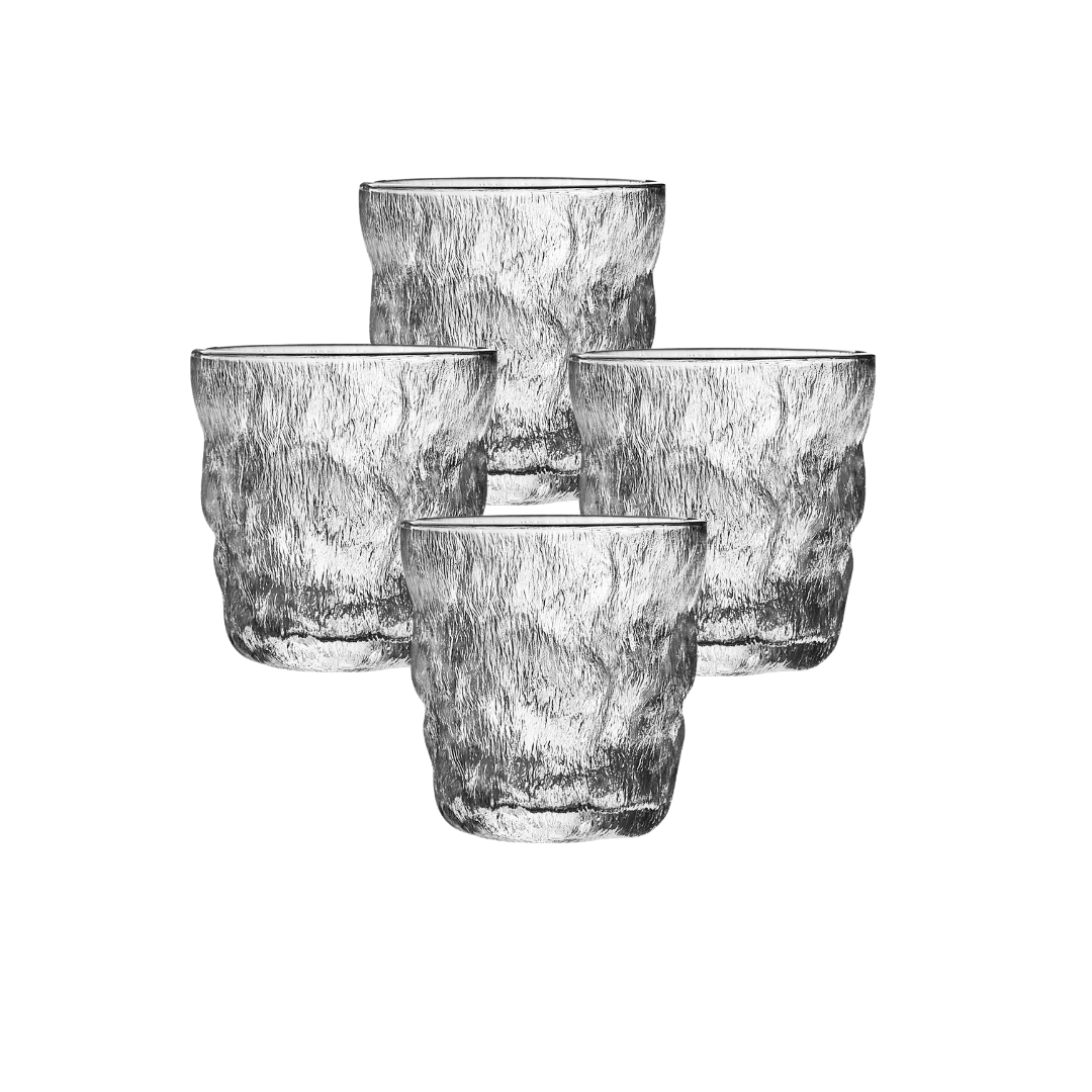 Mat organisch glas S - set van 4