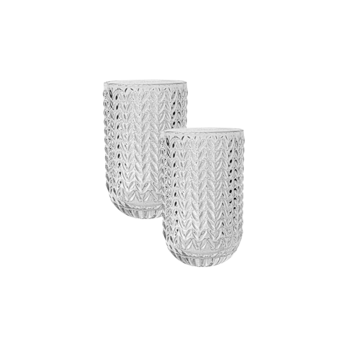 Zigzag glas L - set van 2