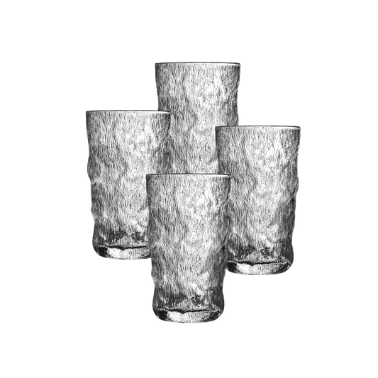 Mat organisch glas L - set van 4