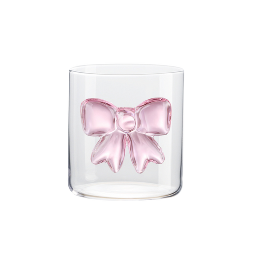 Glas Roze Strik