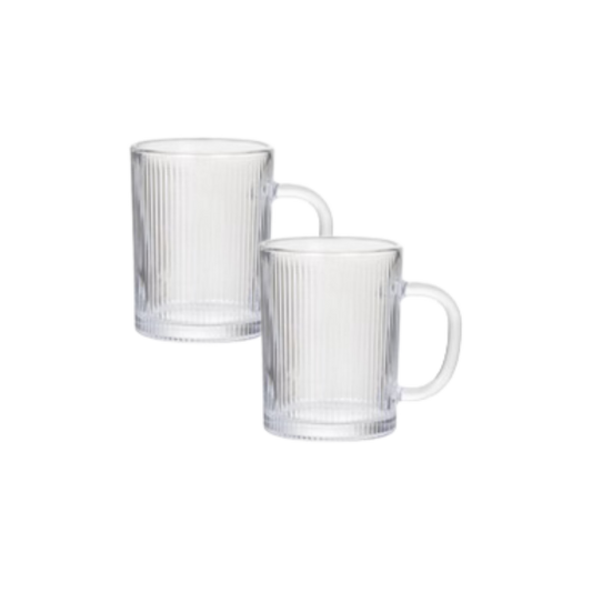 Theeglas Ribbel Oor - set van 2
