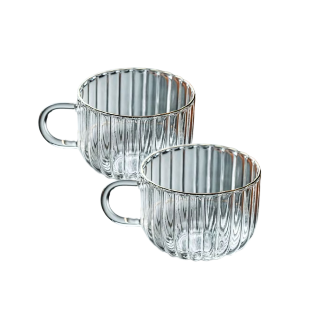 Theeglas Ribbel - set van 2