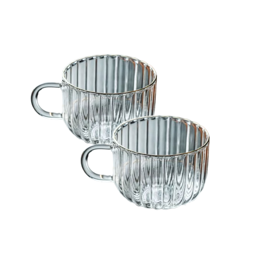 Theeglas Ribbel - set van 2