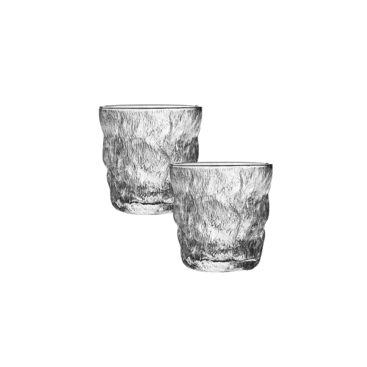 Mat organisch glas S - set van 2